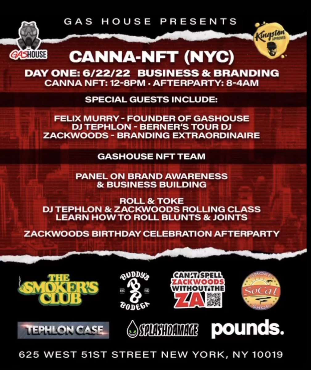 Everyone make sure you visit our #SatelliteEvent at #NFTNYC! Some amazing special guests and speakers! We can’t wait ⛽️🏡 eventbrite.com/e/366018750937