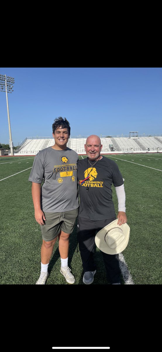JettMaxwell67's tweet photo. Had a great time this past week at @tamuc  football camp! Thanks Coach @CoachVinklarek for giving me the opportunity to get better. @CoachGainesRec @coach_jackwelch https://t.co/1YxYwluEqi