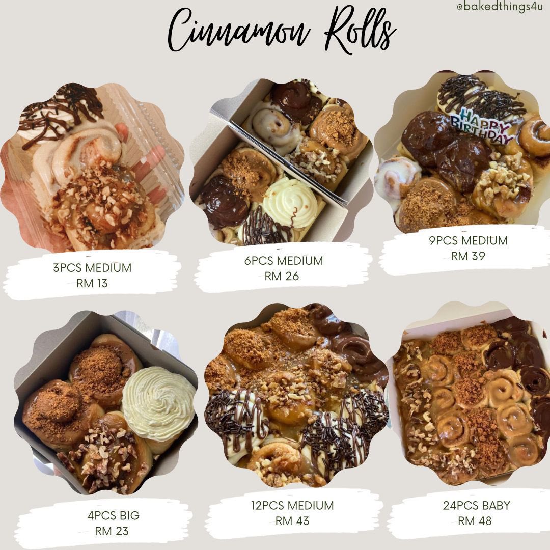 bakedthings4u's tweet photo. This is the menu and price details ❤️ Boleh choose for pickup (free option) or delivery !

📍Pickup @ Alam Damai, Cheras

To order : https://t.co/gKfk7DTEWt https://t.co/1nJnz6IEDJ