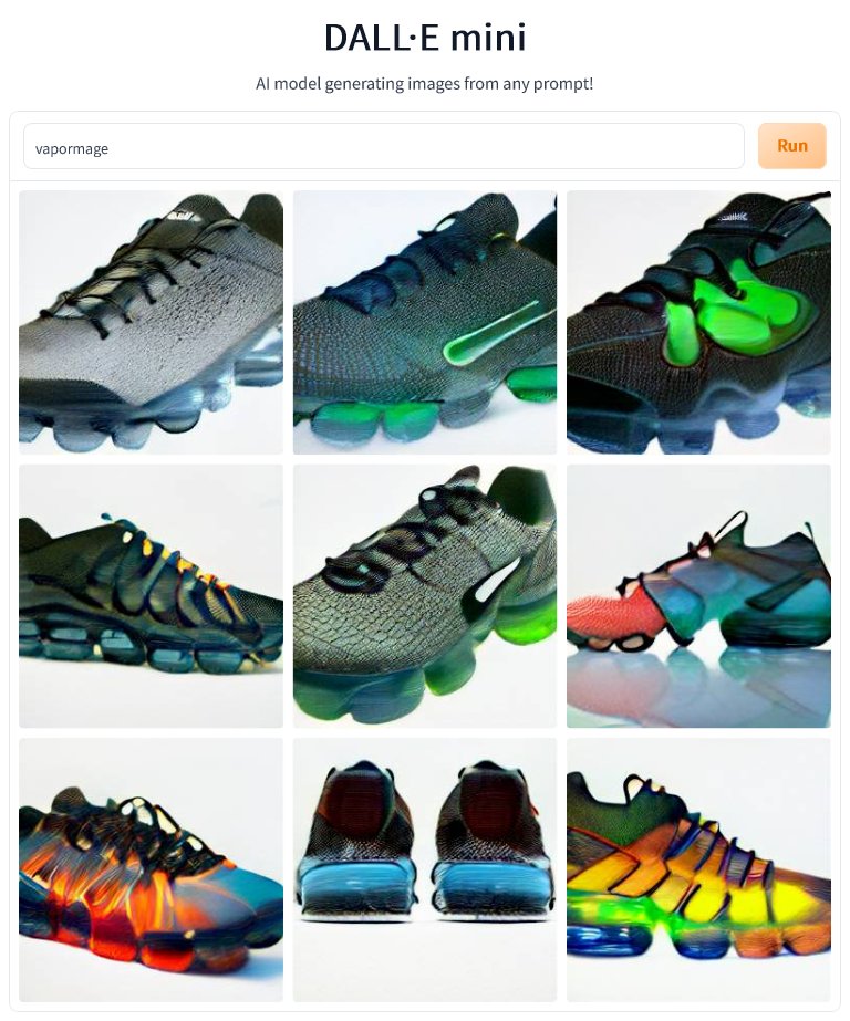 hupfen's tweet photo. I'm writing a book that's all D&amp;D-like fantasy, swords and sorcery shit, and I put the title into #dallemini and it came back with a bunch of sneakers https://t.co/aBXEjajfDb