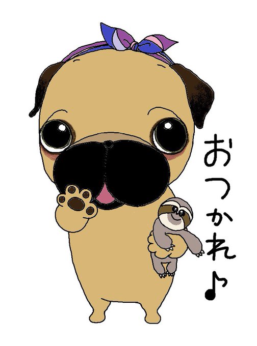 パグイラストのtwitterイラスト検索結果