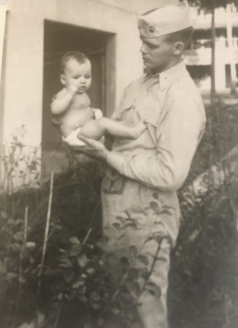 My dad holding his 1st born. A classic officer and always a gentleman. Happy Father’s Day ‘Dotes’.