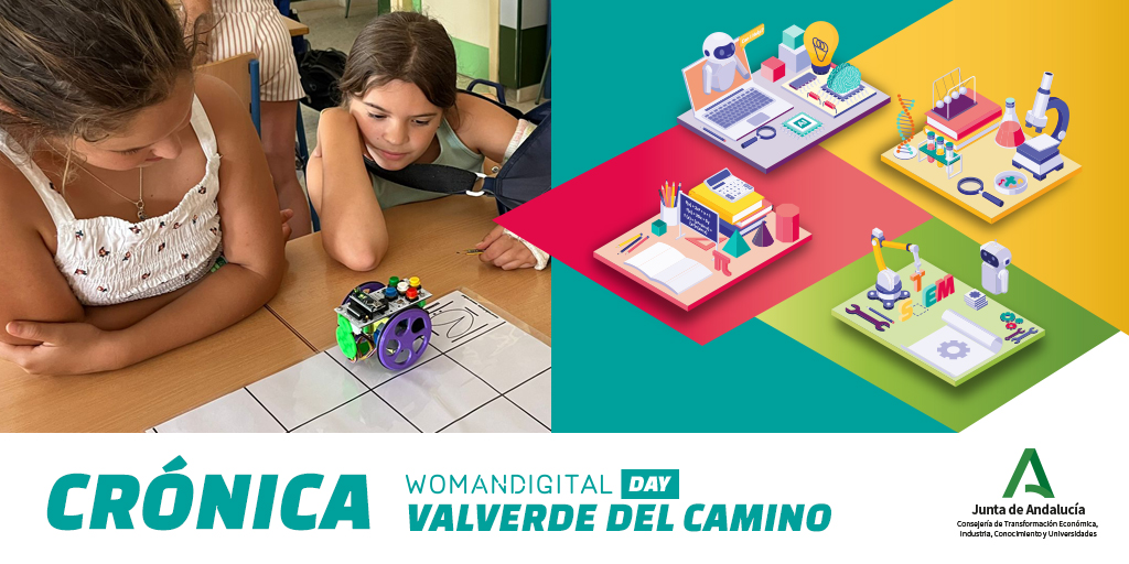 WomANDigital_'s tweet photo. ¿Quieres saber cómo fue #WDDay
📍#CEIPLosMolinos #ValverdedelCamino🏫?
Fomentando #vocacionesSTEM y profesiones #TIC con:
#Drones🕹️@DRONETOOLS
#RV🕶️ @mariajesusga2 #MiniFunKids
#Robótica🤖@RedAnd_Robotica @coitta_aagit
#Automoción🏎️@greenpower_team
➕https://t.co/xDlyWhBzBW https://t.co/KzwhKxtojb
