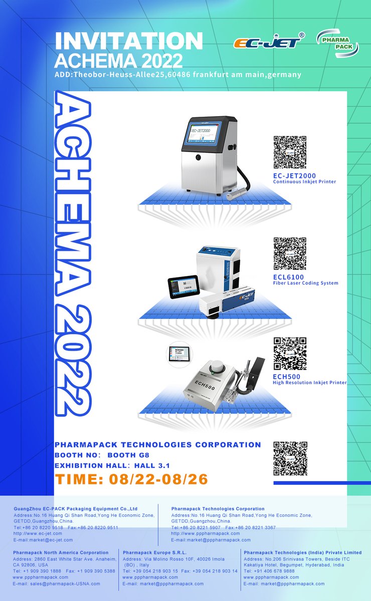 ECJET_Guangzhou's tweet photo. Welcome to Germany.
See you in August, 2022.
#sinopack #codinglife #marking #printer #ECJET #packaging #machine #inkjetprinter #laserprinter #highresolutionprinter https://t.co/EfmXWKPKcG