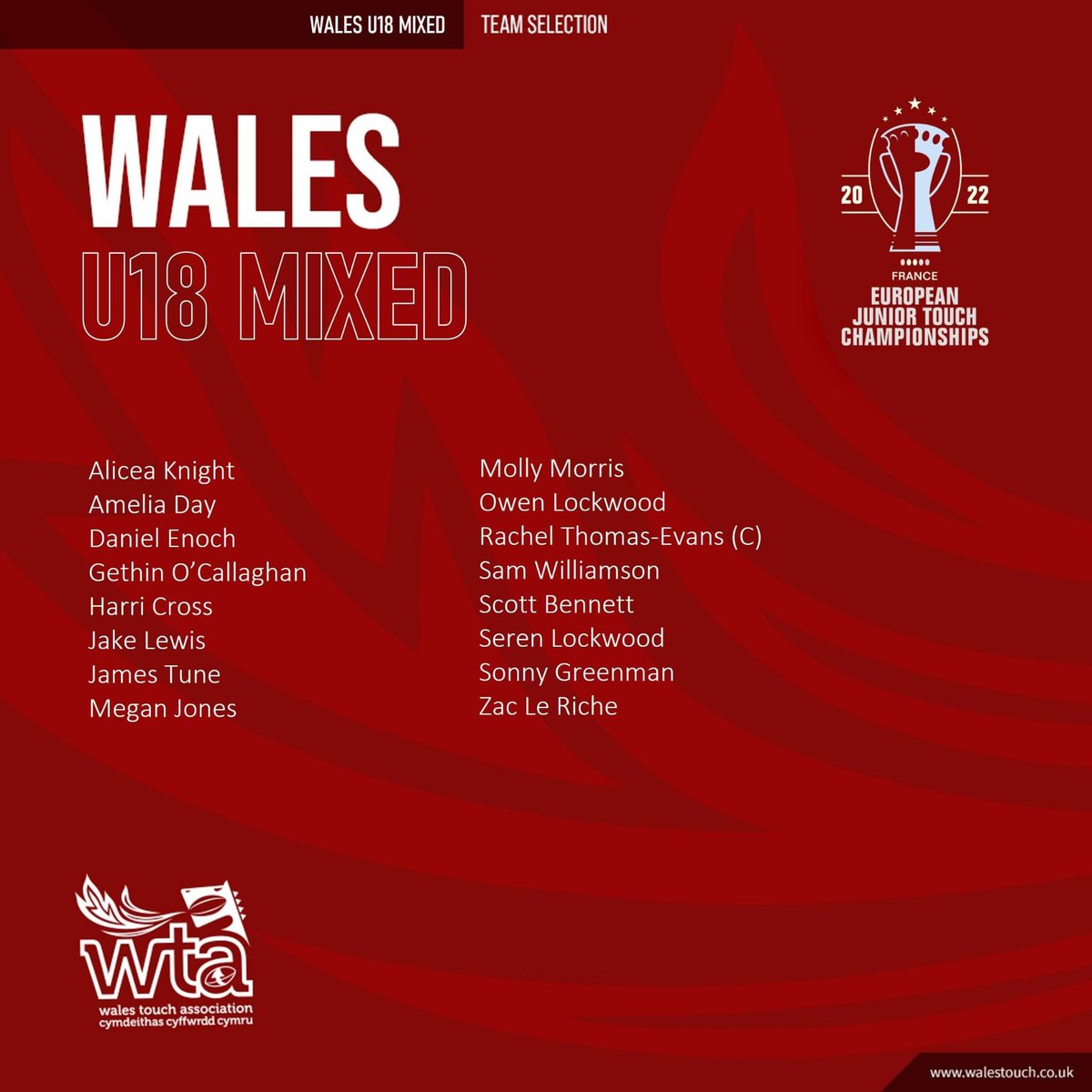 Wales Touch Association tweet media