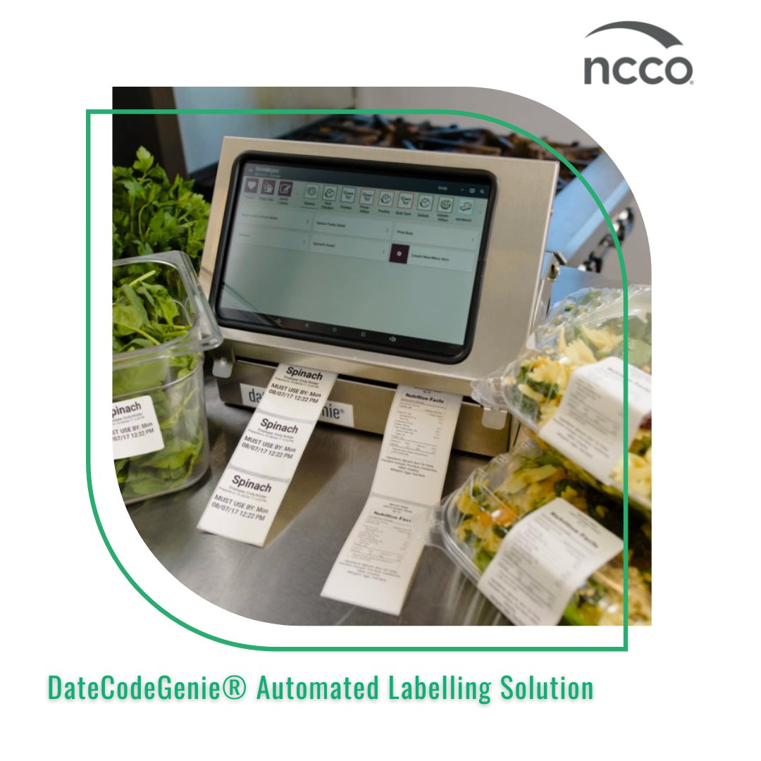 NCCO_Intl's tweet image. The DateCodeGenie® is one of the most innovative labelling solutions for kitchens everywhere. Learn more about this product from NCCO, and how it can save you time and boost productivity in your kitchen.

ecs.page.link/N7UqV 
#FoodSafety #FoodSafetyLabelling