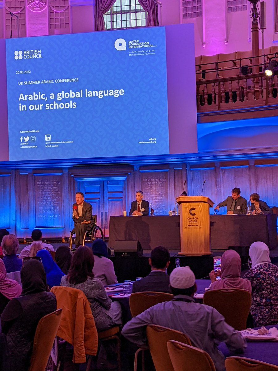 _jps's tweet image. Starting a day of learning and sharing together after over two years - strengthening Arabic in UK schools with @QFIntl @britishcou. Thanks to @FrankRGardner for inspiring us this morning.