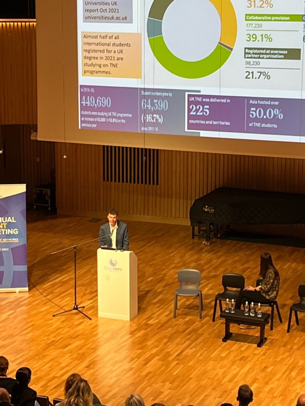 QQI_connect's tweet photo. Wonderful keynote from David Mills (Ass Prof &amp; Dep Dir @ResearchCGHE) exploring the prospects and potentialities of Higher Education for a Sustainable Future!
#ENIC_NARIC https://t.co/vb5D15nv0t