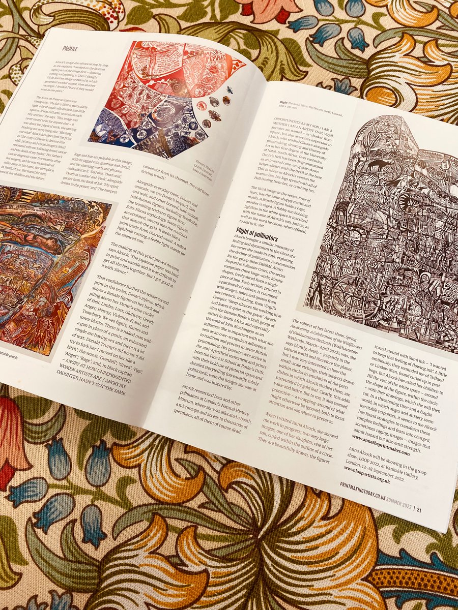 Thank you to <a href="/abosimian/">Mike Sims</a> for writing such a thoughtful article about my artwork. Thank you to @LeonieBradley <a href="/PrintmkingToday/">Printmaking Today</a> for including my work alongside four wonderful women artists in your Summer 2022 issue: Olesya Dzhurayeva, Nan Mulder, Clare Phelan and Dolores de Sade.
