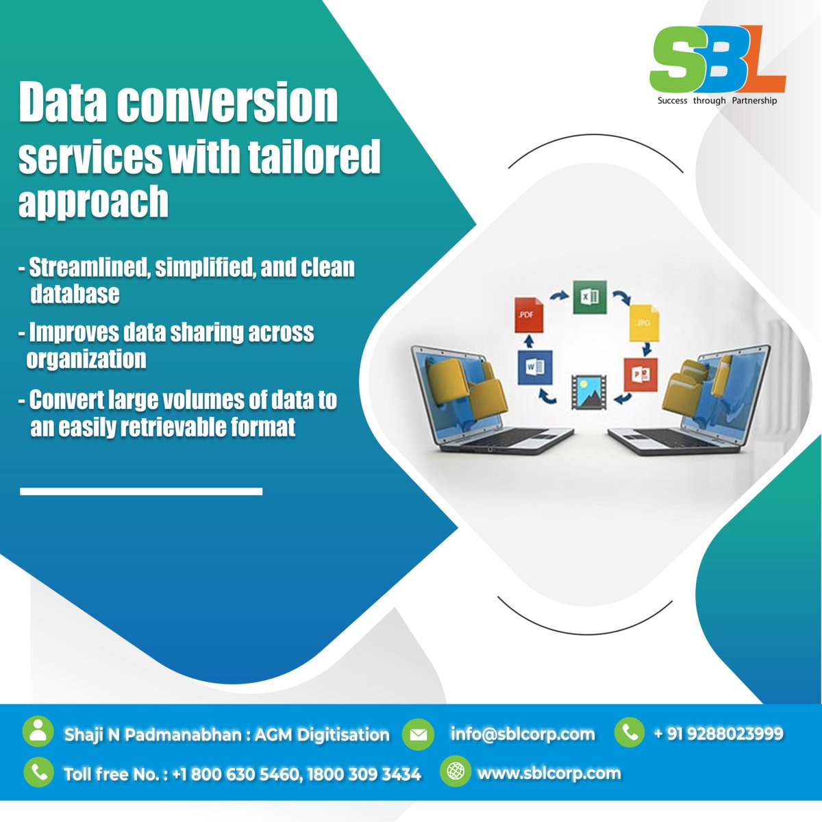 SBLCorpSolution's tweet image. We take care of all your data conversion needs through offer our reliable, scalable solution.
ow.ly/OHBx50JBbrr
#SBL #DataConversionServices #DataConversionService 
#OutsourcingDataConversionServicesUK 
#OutsourcingDataConversionServicesUSA