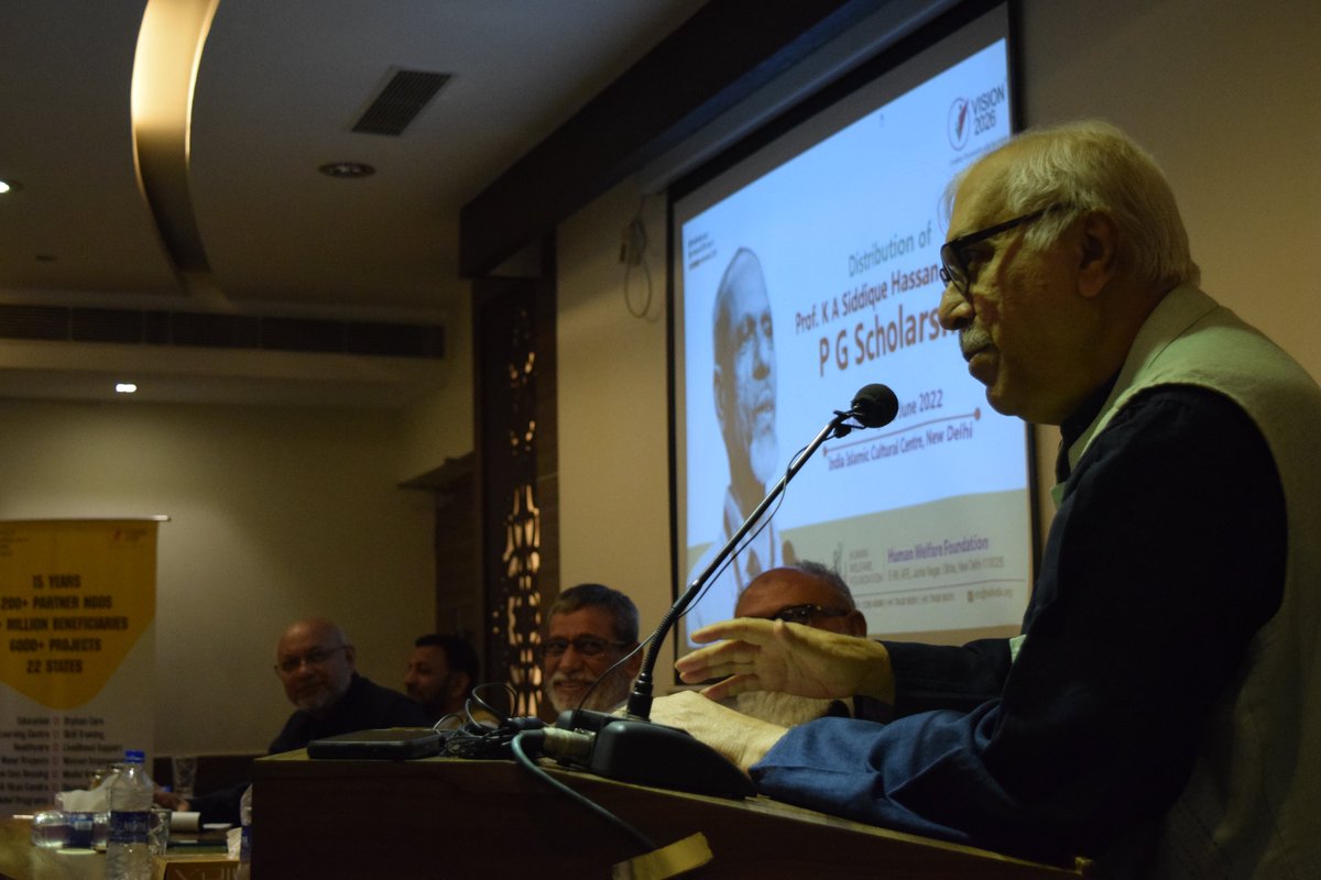 Only Quality Education can bring change in Society: <a href="/DrSYQuraishi/">Dr. S.Y. Quraishi</a>. Speaking on the occasion of PG Scholarship Distribution organized Dr Quraishi said that the most worrying fact is that today Muslims aren’t following the teachings of Islam.  hwfindia.org/only-quality-e…