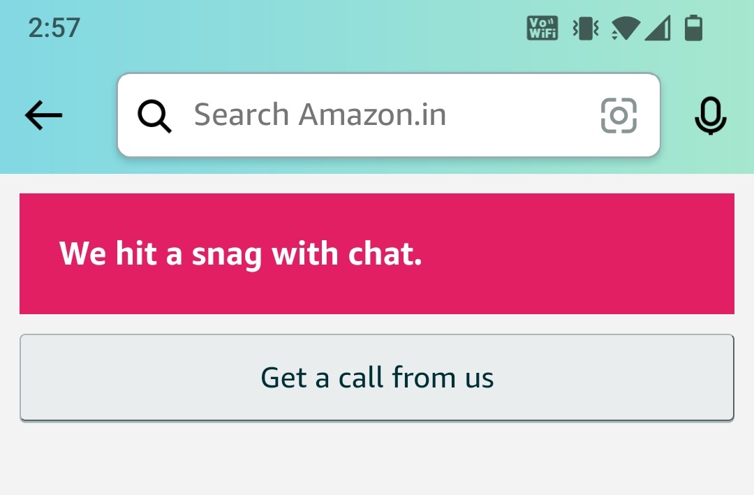 ACAVijay's tweet photo. @AmazonHelp Using the link shared, I am unable to Chat or get a call back. 
Attaching snapshots for your ref, that's the reason for being disappointed with customer service @amazonIN https://t.co/FqHpsaA0yM