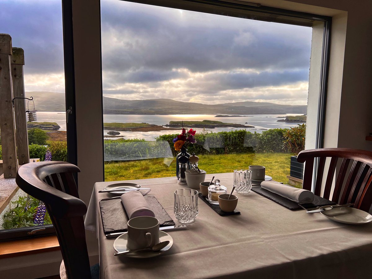 And relax… 
.
#breakfast #skye #scotland #isleofskye #guesthouse #bedandbreakfast #breakfastwithaview #roomwithaview #scotlandexplore #scotlandholiday #holiday #summer #sunrise #morningmotivation #morningvibes #coffee #tea #boutiqueretreats #boutiquestays