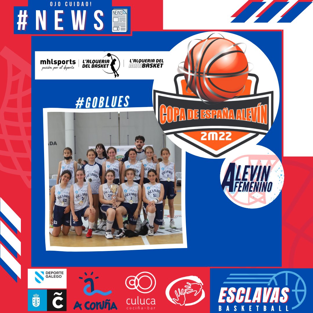 Club Esclavas Coruña (@clubesclavas) on Twitter photo 👁️Ojo Cuidao!👁️
#News📰
Nuestras chicas del Alevin Fem. se desplazaran este fin de semana a Valencia para disputar en la <a href="/LAlqueriaVBC/">L'Alqueria del VBC</a> la Copa de españa Alevin 2022. Gracias por la invitación <a href="/mhlsports/">MHL Sports</a> .
#GoBLues <a href="/coruna_deportes/">A Coruña Deportes</a> <a href="/EsclavasAC/">Esclavas A Coruña - Feducaci</a> <a href="/culucacocinabar/">culucacocinabar</a> <a href="/CorunaTurismo/">Turismo de A Coruña - Visit Coruna</a> 👁️Ojo Cuidao!👁️
#News📰
Nuestras chicas del Alevin Fem. se desplazaran este fin de semana a Valencia para disputar en la <a href="/LAlqueriaVBC/">L'Alqueria del VBC</a> la Copa de españa Alevin 2022. Gracias por la invitación <a href="/mhlsports/">MHL Sports</a> .
#GoBLues <a href="/coruna_deportes/">A Coruña Deportes</a> <a href="/EsclavasAC/">Esclavas A Coruña - Feducaci</a> <a href="/culucacocinabar/">culucacocinabar</a> <a href="/CorunaTurismo/">Turismo de A Coruña - Visit Coruna</a>