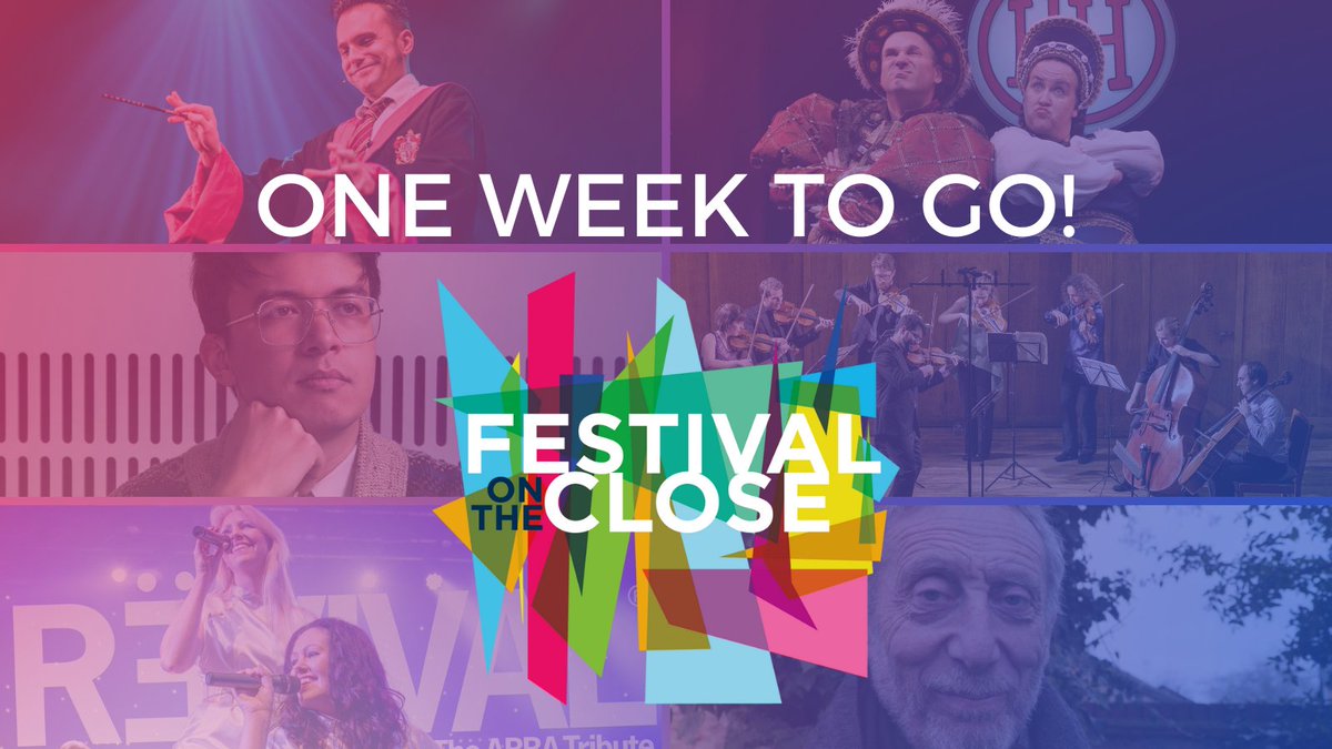 It's the final countdown!

One week to go until The Festival On The Close brings a week of comedy, theatre, dance, live music and family fun to Rugby.

Explore the full festival line-up: 
thefestivalontheclose.co.uk/whats-on-2022/