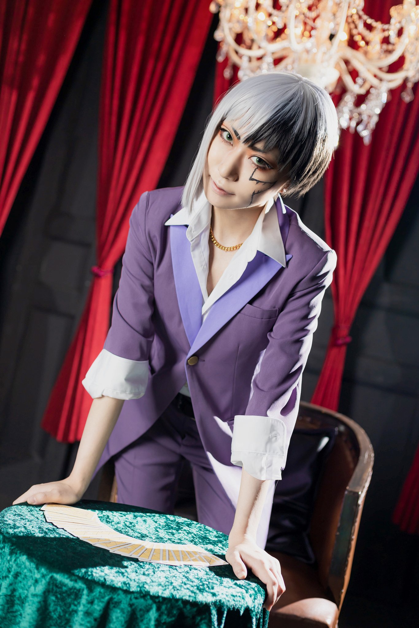 meka в X: „Dr.STONE cosplay あさぎりゲン ※ポーカー衣装 Photo