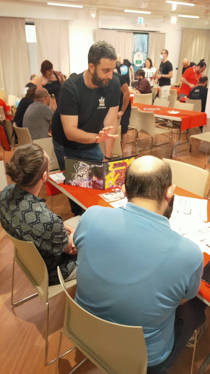 Veronica_wu_'s tweet photo. The master at work @Ubibol666
playing Orc_Borg at Pendracon convention in Rome!
#Master #rpg #roleplaying #orc_borg #morkborg #cy_borg #convenction https://t.co/NhOB23BcfZ