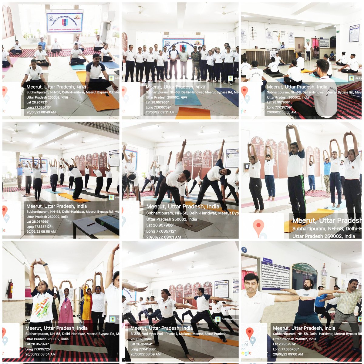 Prabhat0714's tweet photo. #InternationalDayofYoga
Today 70 UP Battalion NCC Meerut, ANO and NCC Cadets of @subhartiofficia carried out 3rd day of Yoga and Pranayam practice upto International Day of Yoga 2022.@HQ_DG_NCC @NCCDteUP @DrSandeepChau10 @Shalya_rohit @moayush @mygovindia https://t.co/LAKYVwTrpM