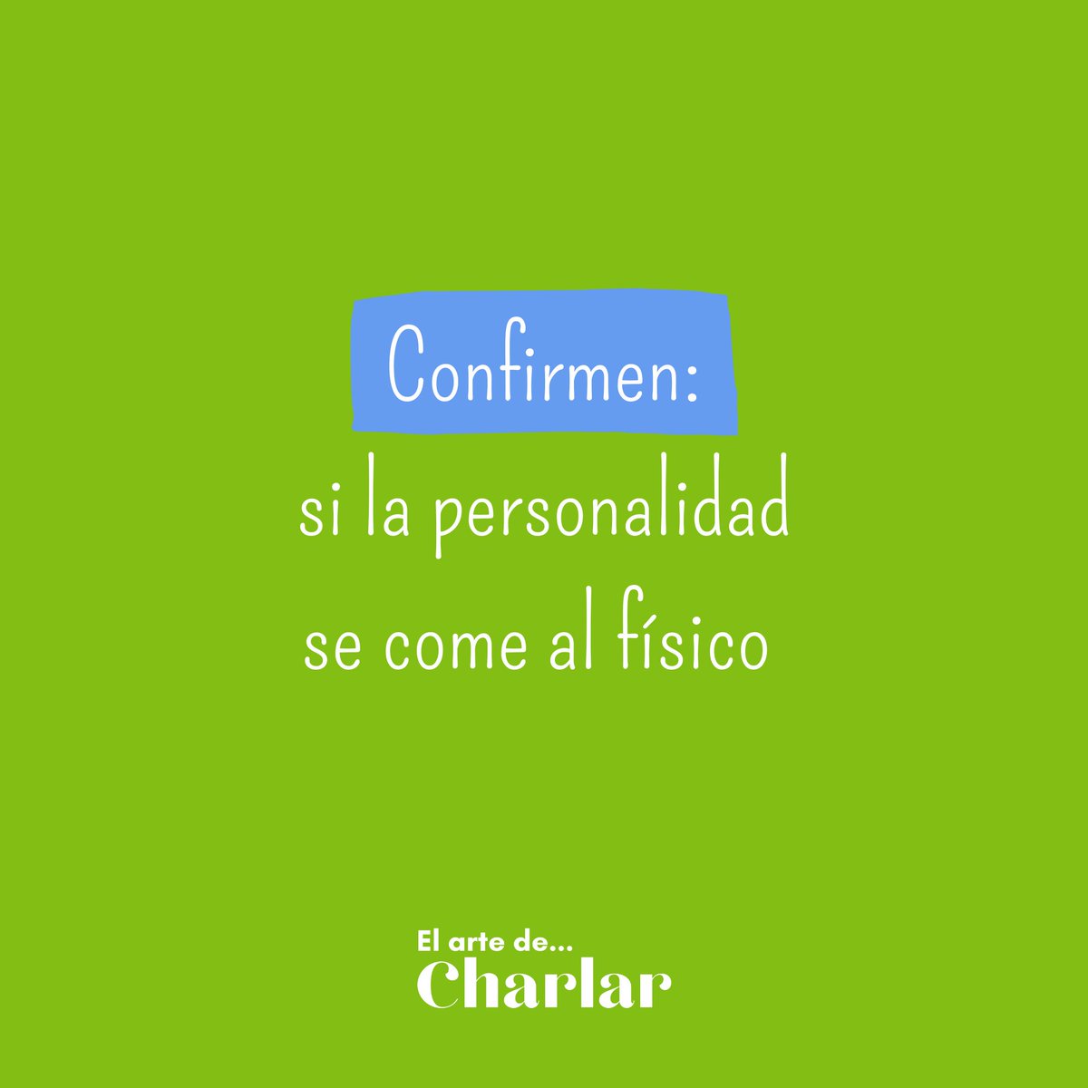ElArtedeCharlar's tweet photo. Confirmen 🙏
#Amor #Parejas #RelaciónAmorosa #FraseDelDia #ConsejoDelDía https://t.co/DPcjw57y5k