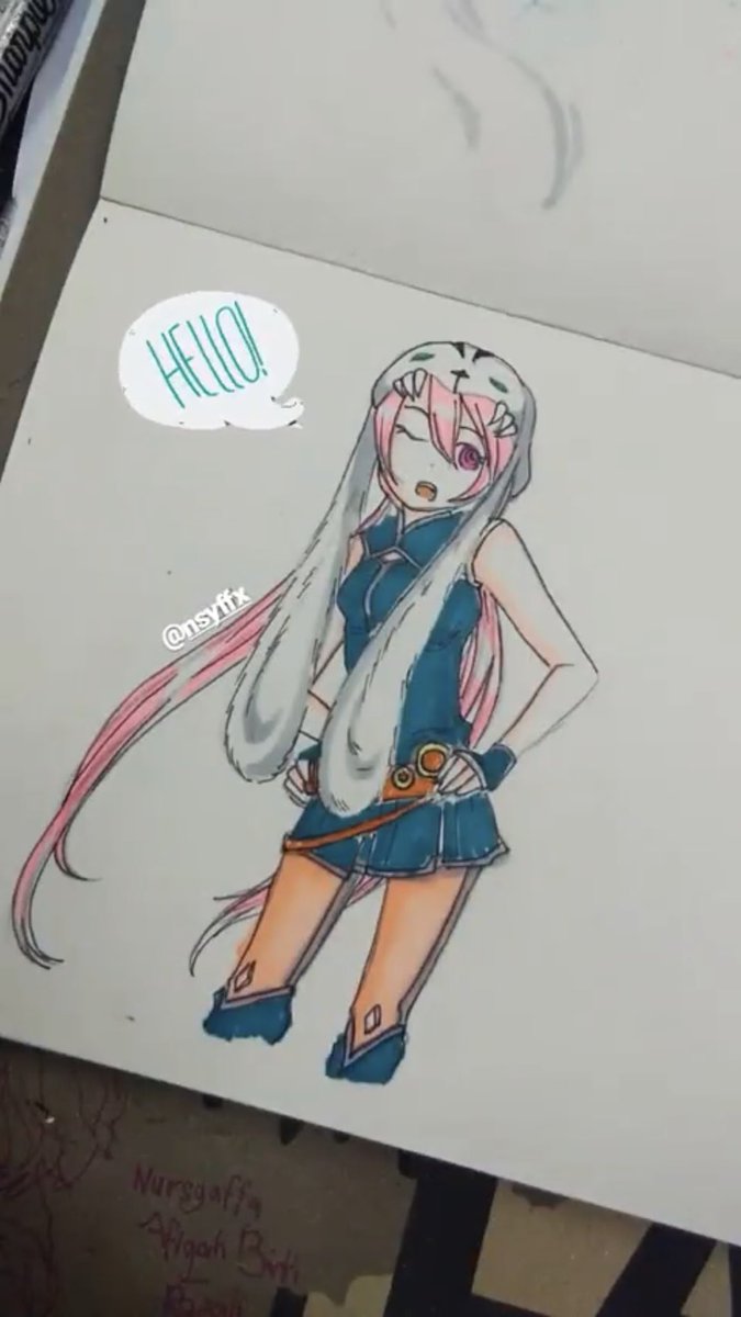 Last but not least, <a href="/wishingso/">Wish</a> ‘s OC!!! 

Finally, I have finished all of my mutuals’ OCs requests (well, not really a request. I was the one who asked to draw them). It was a good practice and I got rid of my artblock. Now, I have some pending ideas I want to draw 🥴