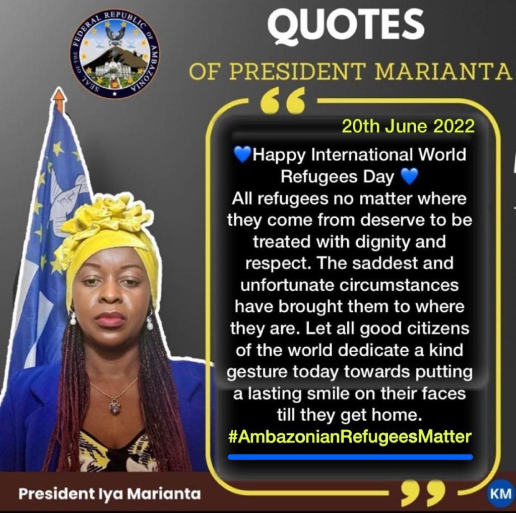 MariantaNjomia's tweet photo. 💙Southern Cameroonian/Ambazonian refugees in Nigeria, Ghana &amp; other countries &amp; refugees of other nationalities all over the world are reminded that their lives have value too. Let's make a collective effort to show care &amp; love to all. @antonioguterres @EmmanuelMacron @AJEnglish https://t.co/2T6e2beSR4