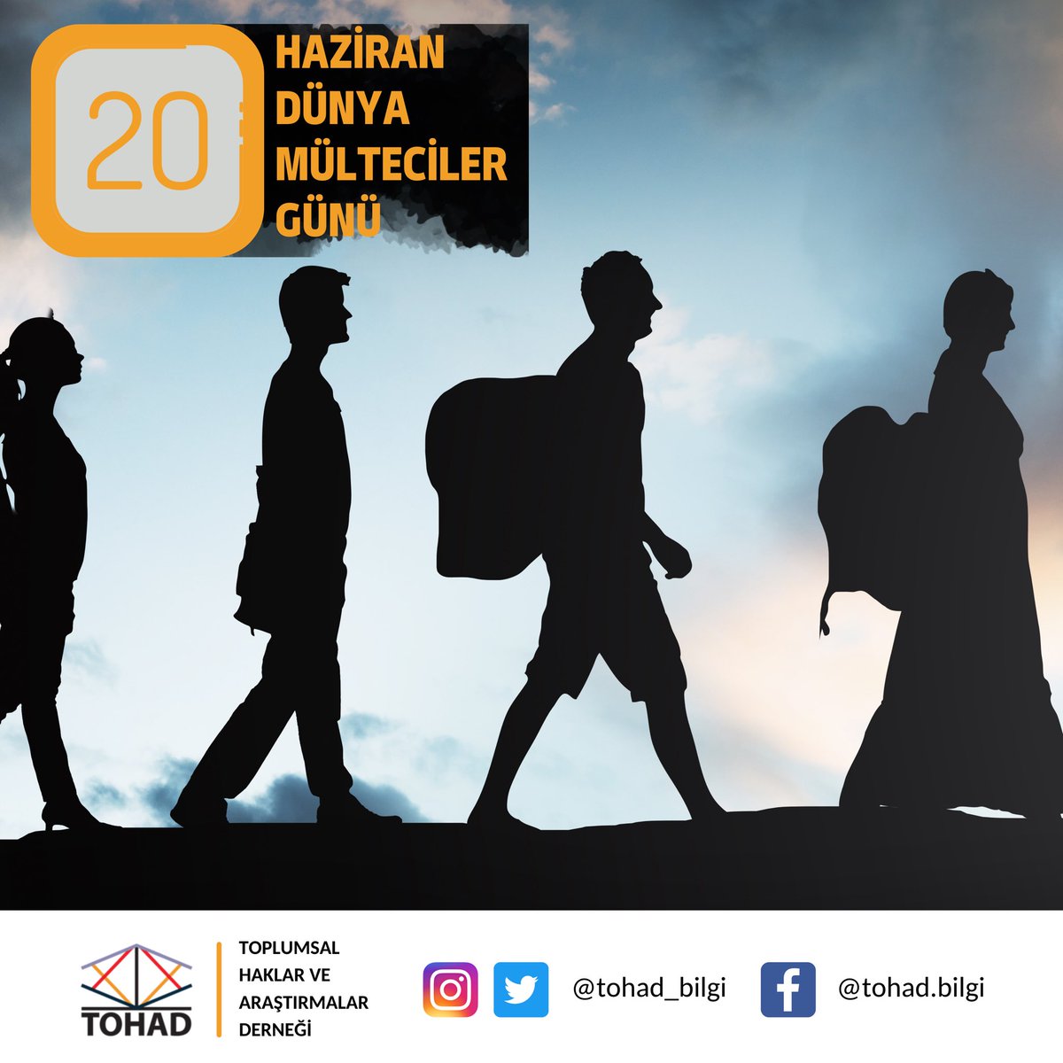 Her dakika 20 kişi savaştan, zulümden veya terörden kaçmak için her şeyi geride bırakıyor. 

20 Haziran Dünya Mülteciler Günü

#mülteci #sığınmacı #vatansız #yerindenedilmiş #göç #savaş #zulüm #terör #mültecihakları #toplumsalhaklar #eşitlik #20haziran