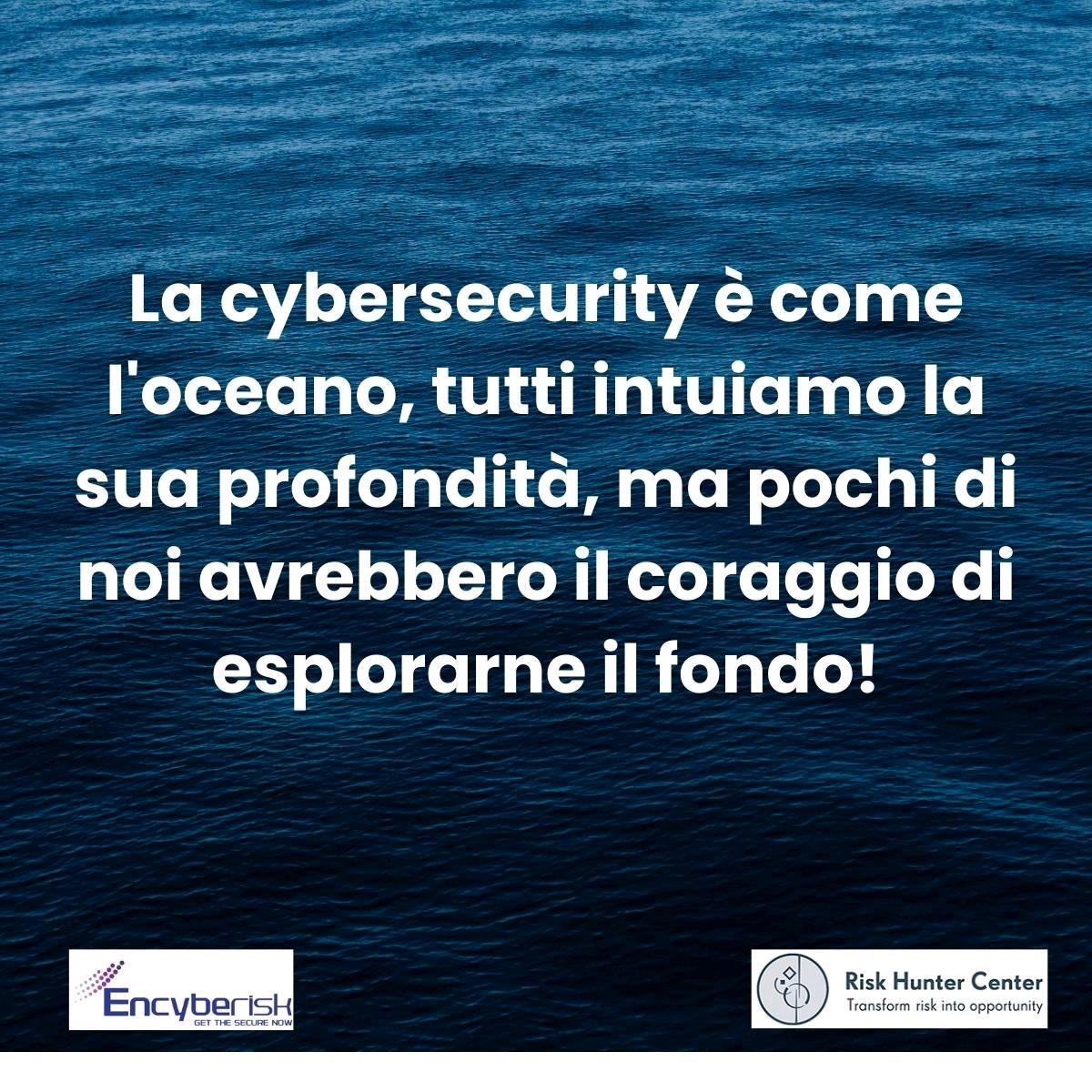 Siamo tutti esploratori, ma abbiamo sempre bisogno di qualcuno che muova il primo passo, che rischi, torni indietro con il suo bagaglio di esperienze e ci aiuti a comprendere. 

La conoscenza è sapere, la cultura è potere!

#CyberSecurity

#TheRiskHunter