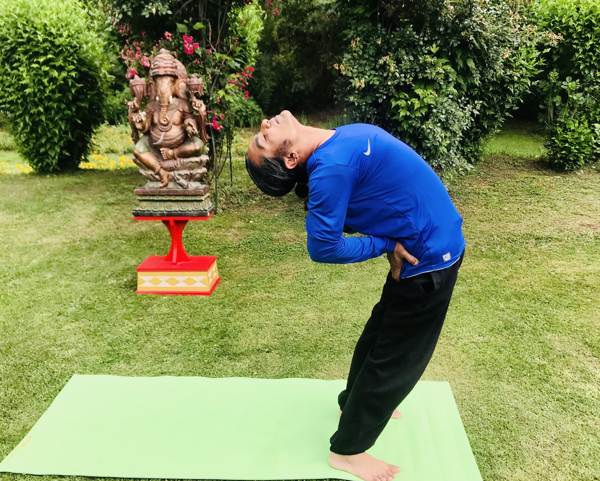 Indiainbhutan's tweet photo. #Ardha Chakrasana

Tomorrow is #InternationalYogaDay

Join us at the Thimphu Clock Tower Square

#AmritMahotsav #IDY2022 #YogaforHumanity     

@PMBhutan @FMBhutan @BhutanMoea @MEAIndia @iccr_hq @moayush @AmritMahotsav https://t.co/w1E0Qu8gbC