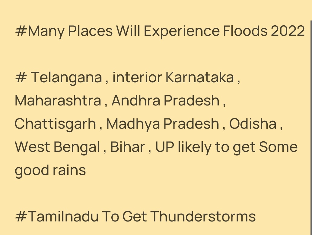 lovelyweather_'s tweet photo. June 21 - July 10 Forecast 

WestCoast All Set To Get Heavy Downpours From June 21 To July 10

Weak Circulation Possible Over BOB or Inland 

Pic 2 

MJO to Stay Over Our Basin Means Rainy Days ahead over Entire India Next Two Weeks 

Pic 3 &amp; 4

Plz Read It 

Floods 2022 Possible https://t.co/iEFcVCopAx