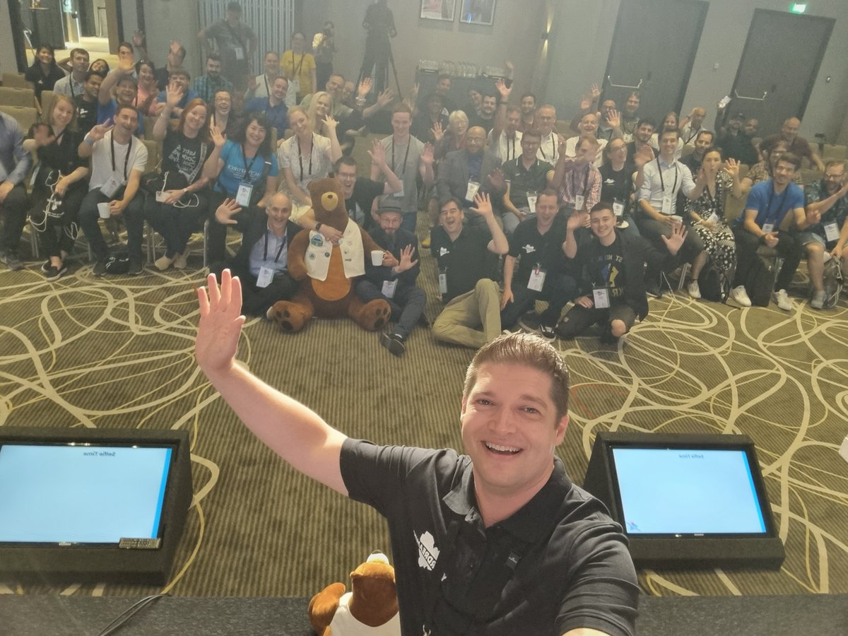 Selfie with the earlybirds at <a href="/YeurDreamin/">YeurDreamin'</a> . So good to see all your wonderful faces in-person again!

Note to self: turn off the bright lights behind you, before taking a selfie #YD22 #YeurDreamin #Community #Salesforce