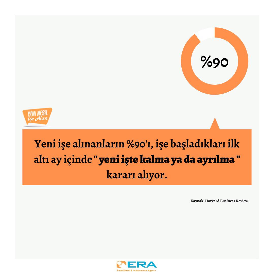 erainsan's tweet photo. Yeni işe alınanların %90'ı, işe başladıkları ilk altı ay içinde "yeni işte kalma ya da ayrılma" kararı alıyor.
#yeninesilisealim #sevdiginisiyap #hedefegoturenisealimlar #işealım #işbaşı https://t.co/9QfqQwMmFg