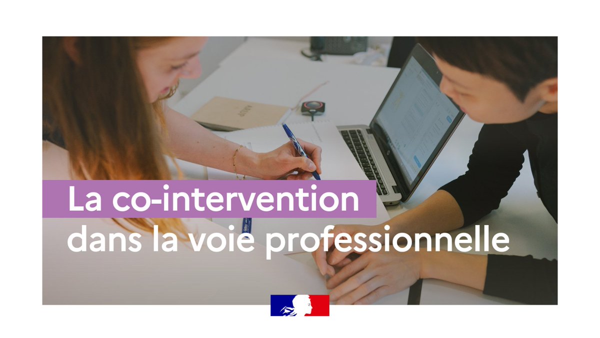 #VoieProfessionnelle📍La co-intervention permet de rendre plus concrets les enseignements généraux et de mettre en perspective les situations professionnelles.

Comment la mettre en œuvre et l'intégrer aux divers projets des équipes pédagogiques ? ▶ tinyurl.com/bdearfvy