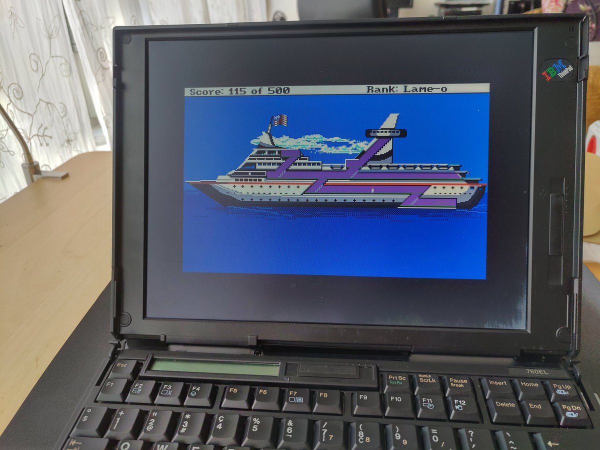 @AtliJarl @Lenovo @LenovoThinkPad @LenovoIN @EverythingC64 I also felt nostalgic and got my #760EL woke up to play some #oldschoolgames 😎