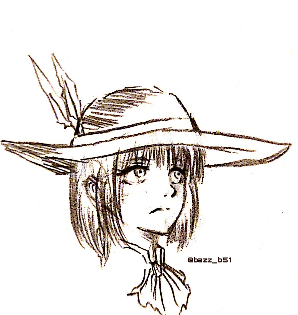 Bazz_b51's tweet photo. Simple sketch!

#drawing 
#animedrawing 
#animefanart 
#AnimeArt 
#sketch https://t.co/qBnEiPFMeL