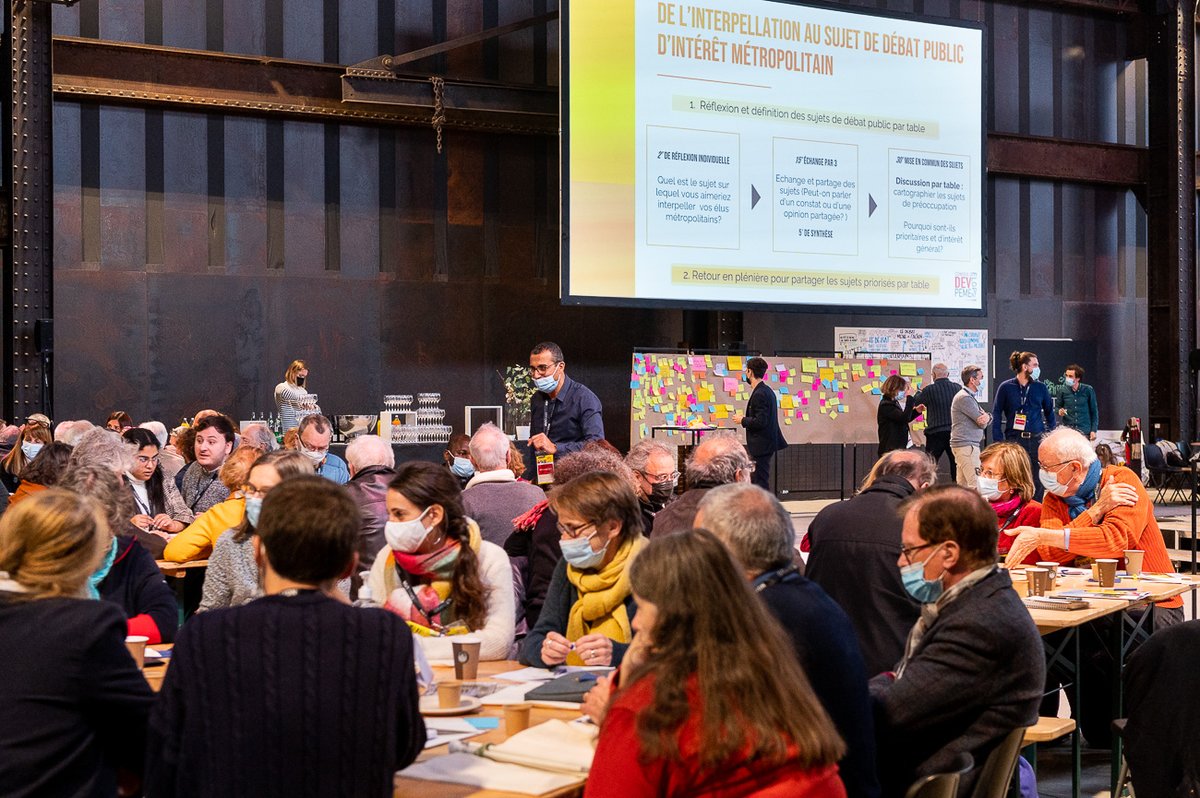 #MétropoleCitoyenne 🎤 Samedi 25 juin, vous pouvez participer à la 3e assemblée citoyenne du conseil de développement de la Métropole : une grande journée de réflexion et de débats #citoyens autour de l'amélioration de notre qualité de vie en ville. 👇 met.grandlyon.com/participez-a-l…