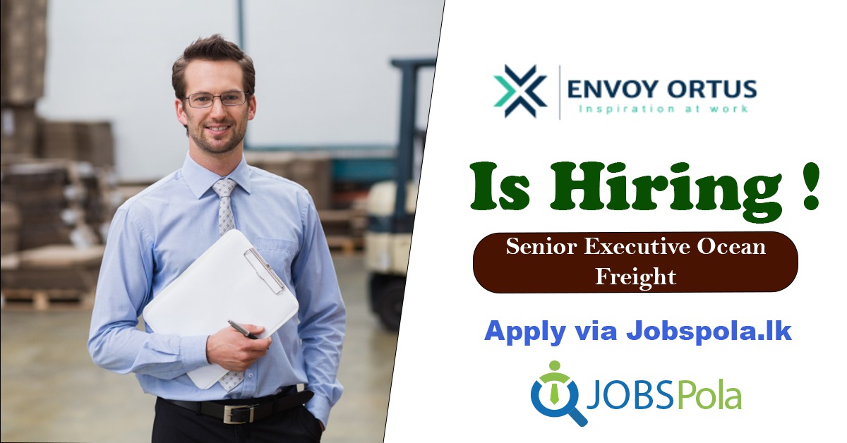 Senior Executive Ocean Freight - LCL Consolidation -Envoy Ortus

Applications are invited for all Candidates to fill the Senior Executive Ocean Freight - LCL Consolidation-Envoy Ortus

Job Link -jobspola.lk/viewjob/?job=V…

Closing Date :-14 Jul 2022

#advertising #hiring #jobopening