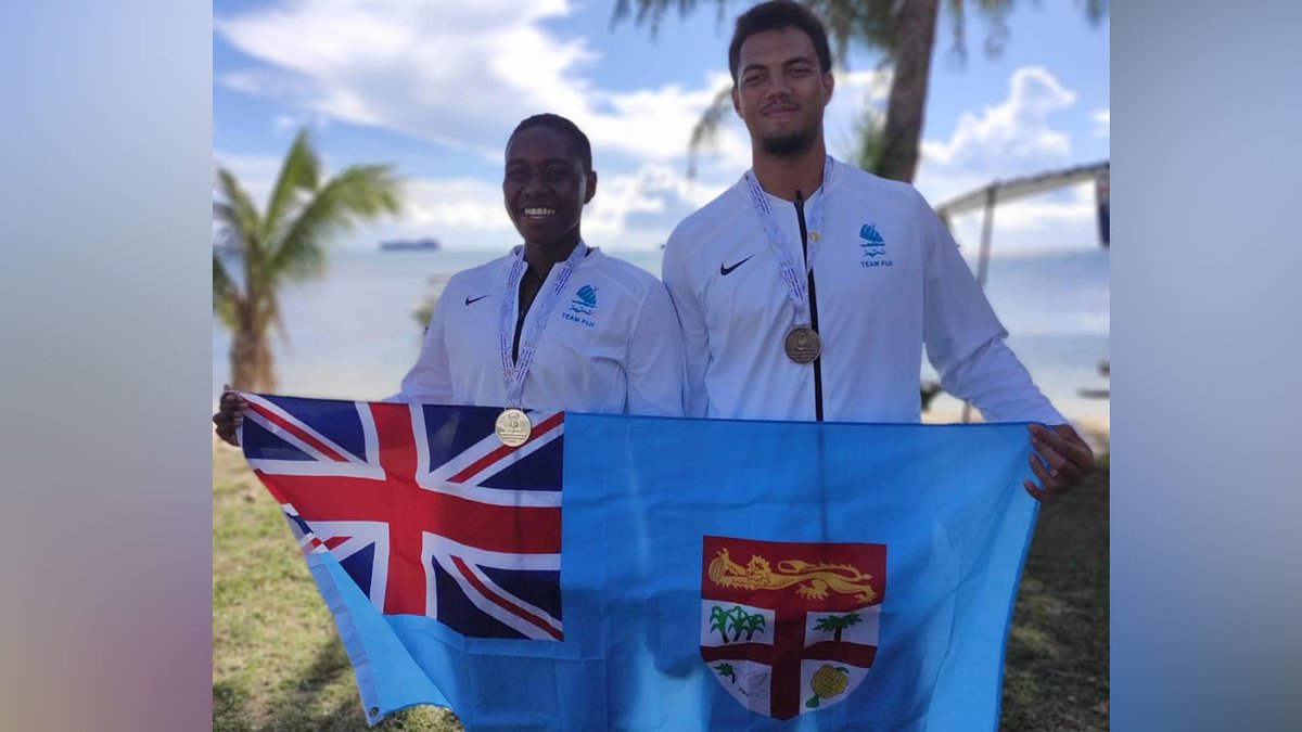 FBC_News's tweet photo. Team Fiji paddlers Elenoa Vateitei scooped silver in the Women’s V1 500 final.
#FBCNews  #FijiNews #Fiji #FijiSports #FBCSports  
[Source: FASANOC]
More: https://t.co/Kxi5JmkKl9 https://t.co/8i7KmdF3l1