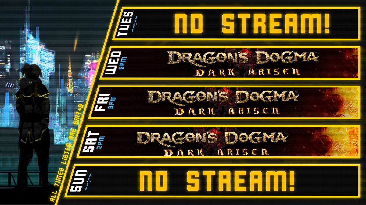 YellowYaji's tweet photo. -SYSTEM ANNOUNCEMENT-

Stream schedule for this week! Don't ask. Just accept the Dogma! 😎

Hope to see you guys in the system! 🐼

#Vtuber #ENVtuber #PHVtuber #YajiOnline https://t.co/VzldoBU2O3