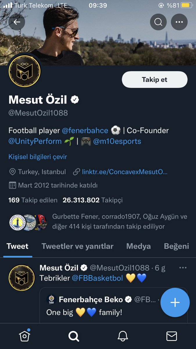 Bizim için aslolan Fenerbahçedir! @MesutOzil1088