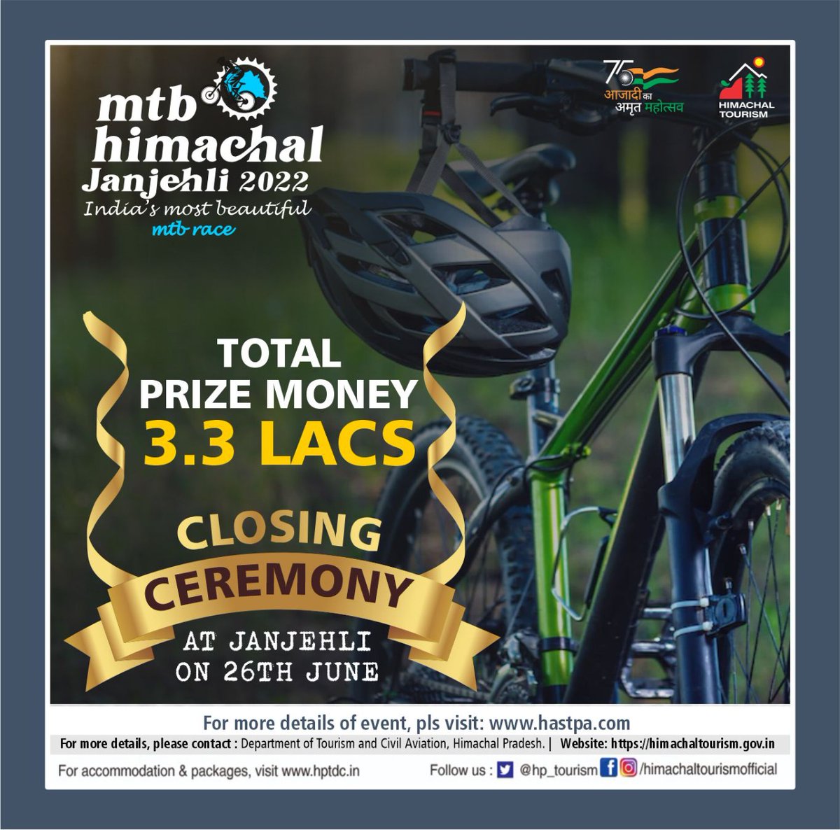 hp_tourism's tweet photo. Join the Mountain #Biking Festival tour and take in the breathtaking #Himachal scenery with your friends and family.
#mtb #hastpa #himachaltourismofficial #mountainbikingfestival #Shimla #Janjehli #himachaltourism #HeavenyHimachal https://t.co/NrySXJSSa6