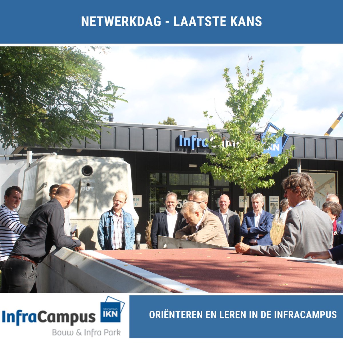 Meld u vandaag nog aan voor de Netwerkdag👇

Nog een paar dagen te gaan en dan is het zover! Op donderdag 23 juni vanaf 9.30 uur bent u van harte welkom op onze Netwerkdag in InfraCampus Harderwijk (gebouw 150) 

Interesse? Schrijf u vandaag nog in!👉 bit.ly/Aanmelden_Netw…