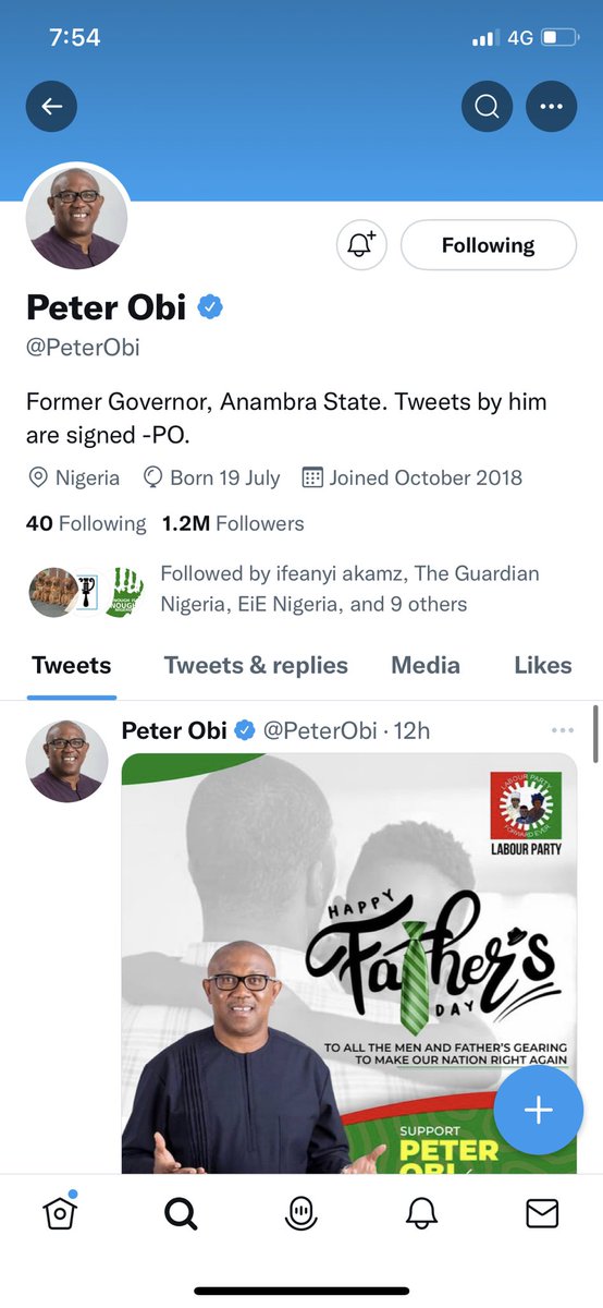 tennek's tweet photo. Increase your socials for #peterObi #Obi let’s get him to 10M followers  but more importantly, get your PVC. https://t.co/S8BvqFcupw
