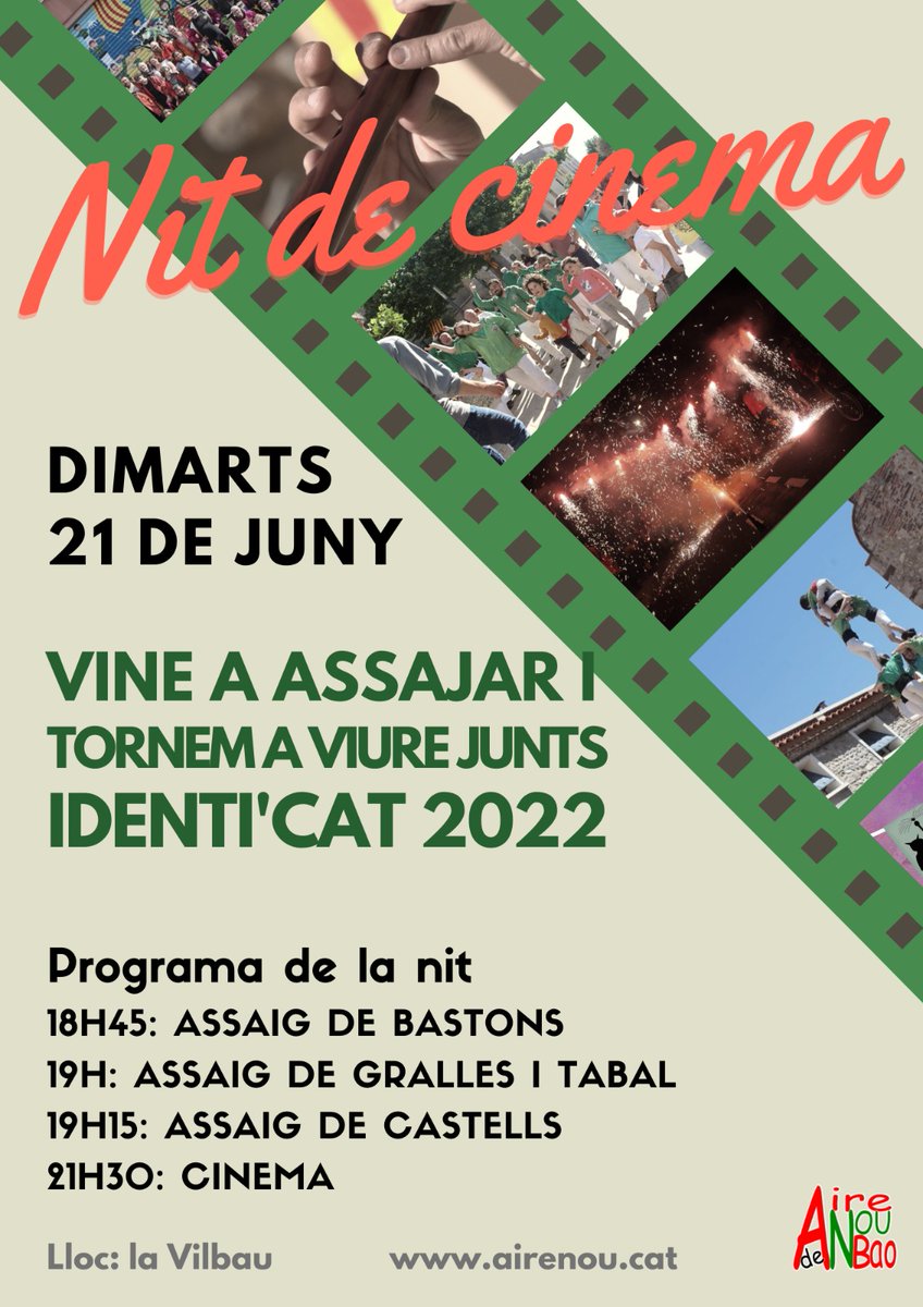 Airenou's tweet photo. Com cada dimarts assagem al local, aquest s'acabarà amb un resum d'imatges d'Identi'CAT 2022.
#CatalunyaNord #Riberal #IdentiCAT https://t.co/KJbfWajaFx