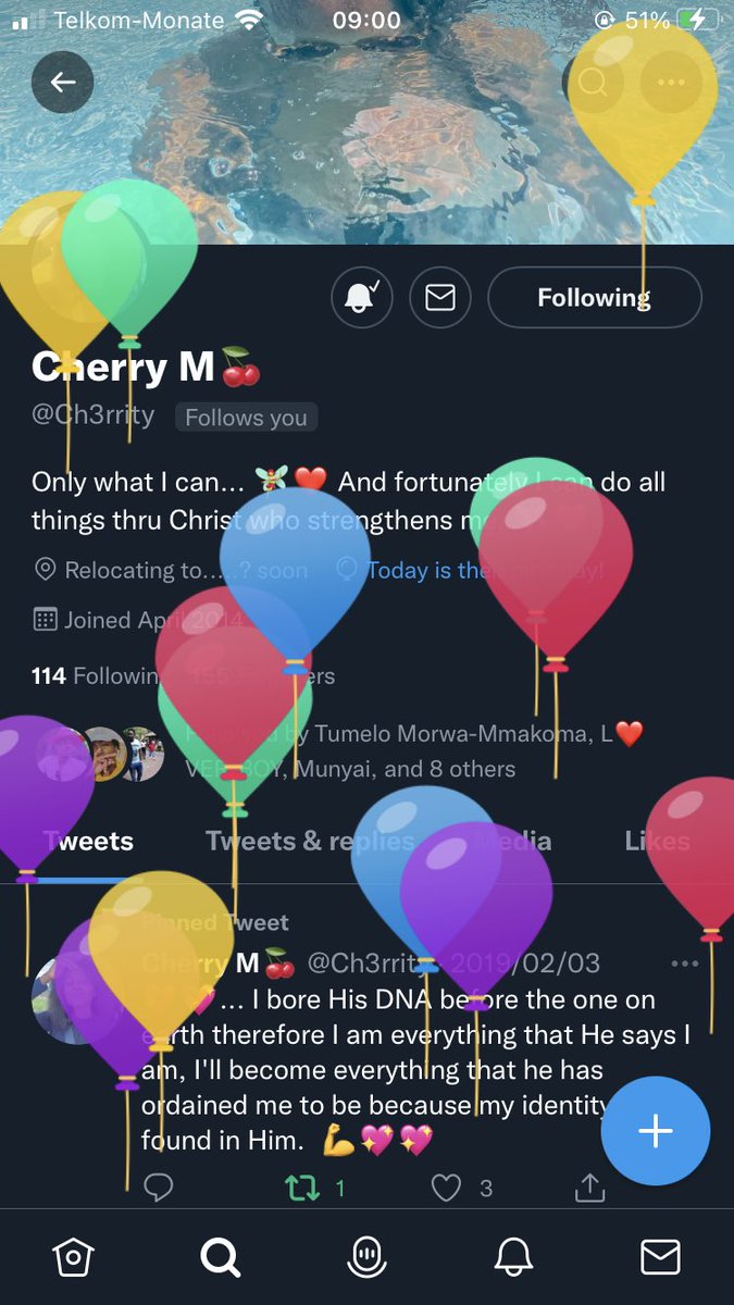 KhodaniAlex's tweet photo. Balloons day!! Happy birthday Sis @Ch3rrity 🎂🎂🎂🎂🎂🎂🎂❤️❤️❤️❤️🥳🥳🥳🥳🥳🥳🥳🥳
I love you ❤️ https://t.co/FI6xKcmw1X