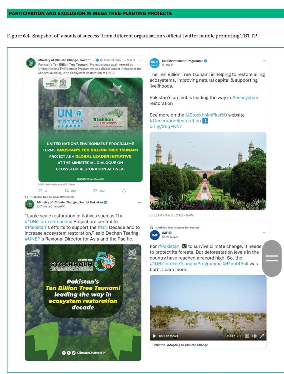 saqlain2cents's tweet image. &quot;A case study of the Ten Billion Tree Tsunami Programme, Pakistan&quot;
Although it focused on another local Elite Capture, below r some highlights of the project:
Budget:$700m/Rs.125b
Land:488000ha
Jobs:165000
Funding:WB$188m/GerDevBank$13.5m
#TenBillionTreeTsunamiProgram
@Plant4Pak