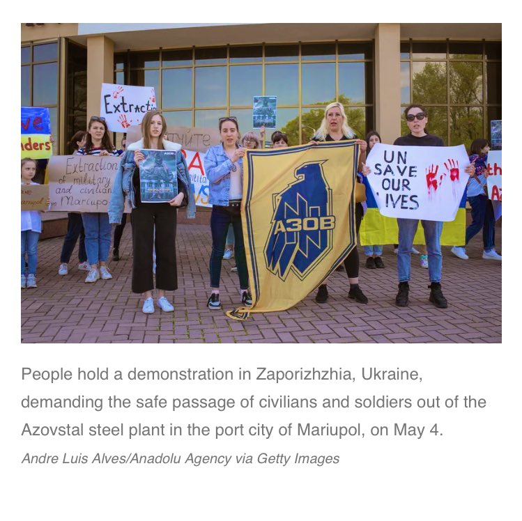 Artnatforever's tweet photo. А з нового нічого - UN SAVE OUR LIVES. SAVE THE DEFENDERS OF AZOVSTAL #HELPAZOVSTAL #ICRS2022 #icrc @UN @ICRC @CNN @BBCWorld @PMaurerICRC @UNHCRUkraine @POTUS @EspresoTV @EmmanuelMacron @Bundeskanzler @BorisJohnson @RTErdogan https://t.co/LyWKi0B86T
