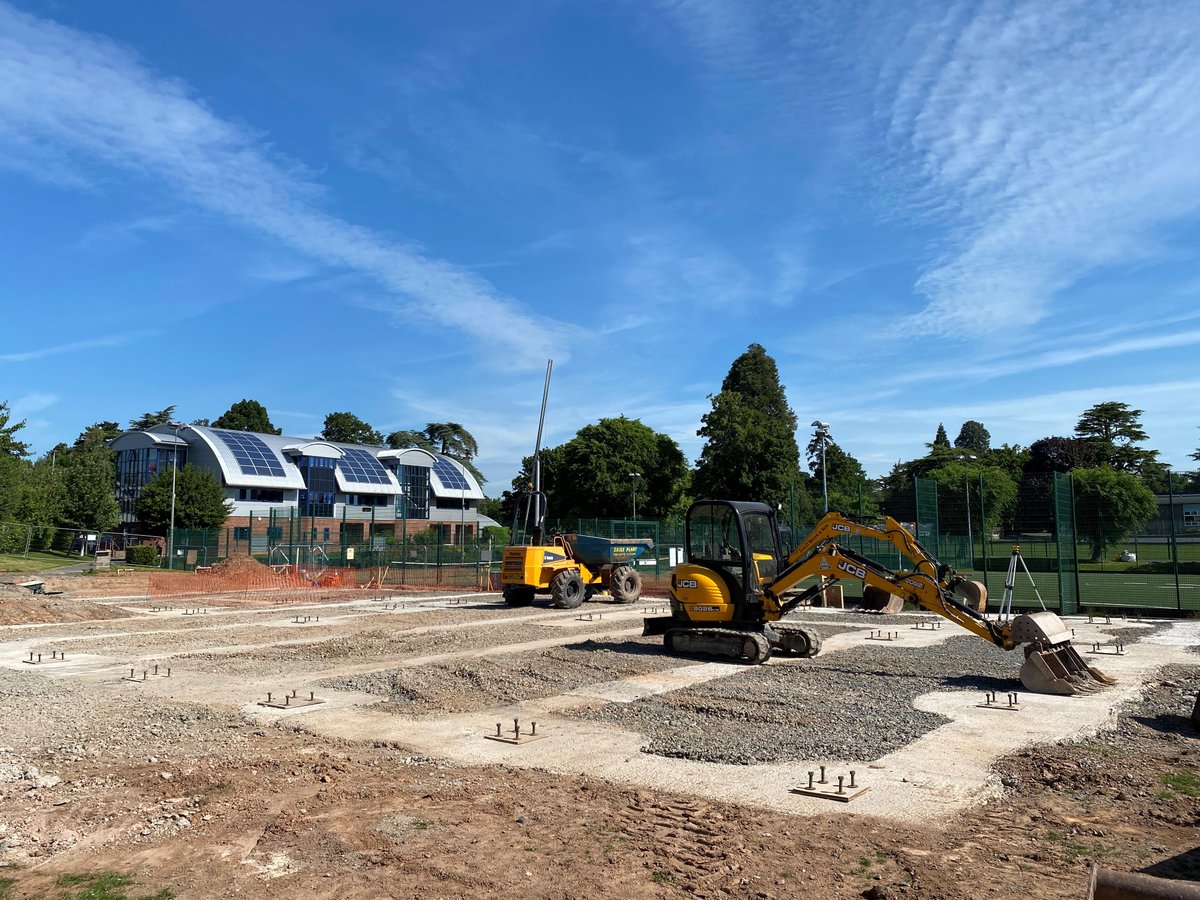 Foundations complete for the new sports block at Hereford Sixth Form College. Not long now until we commence the steel frame works. #herefordshire