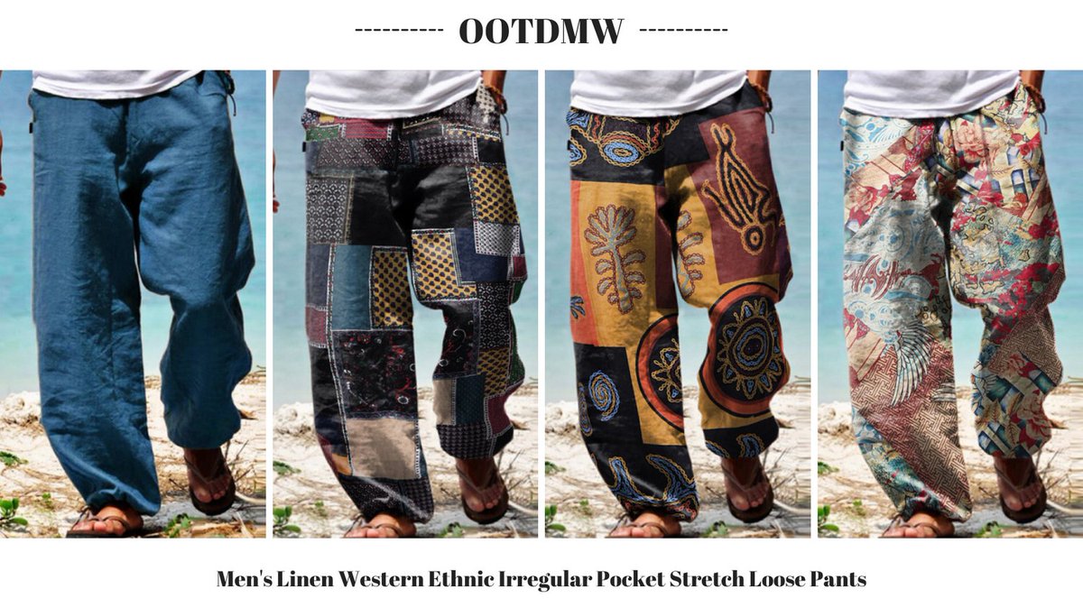 ootdmw's tweet photo. Men's Linen Western Double Pocket Stretch Loose Pants #clothes #men #pants #mens #fashion #new #outfits #new #style #bottoms #linen #shopping #ootdmw #ootd https://t.co/G6sHNJFpTS