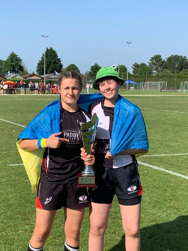 RugbyUkraine's tweet photo. Anastasia Vasilyshyn and Antonina Khomynets from @BaselBirds win #rugby15 tournament in #Switzerland (#LNFB league)
Congratulations to our "birds" and we wish further victories to continue to glorify Ukrainian rugby! 🇺🇦
#rugbyunion #rugbywomen #Baselovegood https://t.co/PRIHs8olPt