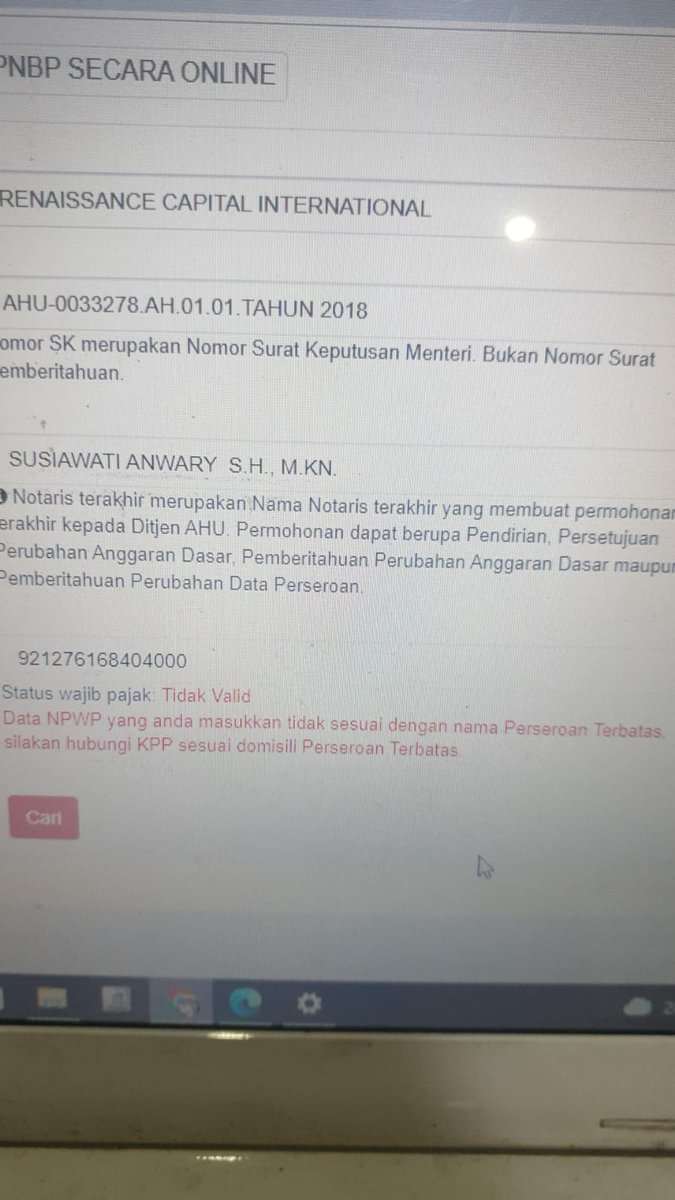 BenyIbrahim5's tweet photo. @kring_pajak Seperti ini, dari kpp kota bogor semua sudah valid, dan tinggal tunggu dr pusat, tp hingga saat ini blm juga ada solusi, 
Mohon respon dr pusat agar segera tuntas krn ini sdh cukup lama min please https://t.co/lTH7VtTrcx